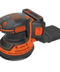 Cordless Orbital Sander With 12,000 OPM For Fast Material Removal, Lightweight And Easy To Use, with hook and loop system visible