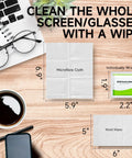 Individually Wrapped Pre Moistened Screen Wipes For Smartphone Tablet Laptop Keyboard And Monitor Cleaners Pack Of 120 Streak Free