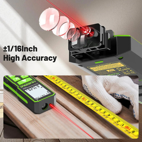 Straight Up Legit Bluetooth Laser Distance Meter With Angle Sensor Delivers Rock Solid Accuracy Over 395 Foot Range for precise measurements.
