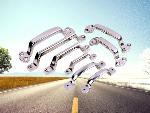 Heavy Duty 304 Stainless Steel Door Pull Handle With Bow Knobs For Cabinets And Doors Industrial Grade Load Bearing Hand Rail