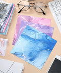 20 Pack Microfiber Cleaning Cloths Set For Eyeglasses, Camera Lenses, And Phone Screens, Marble Design Soft Wipes, 6 x 6 Inches