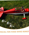 Fixed wing aircraft model with 20 Sets Fixed Wing Airplane Control Horns Pushrods And Linkage Stoppers Kit displayed.