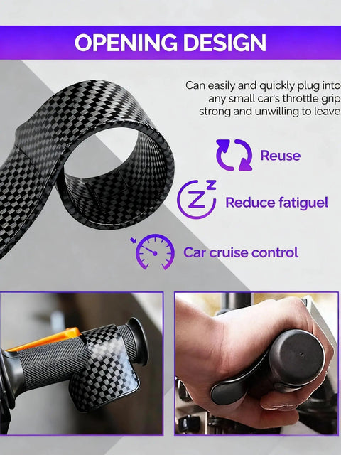 Carbon fiber pattern, demonstration of Full Twist Throttle For Ebike Fits 22mm Handlebars 12V To 72V Universal E Bike Scooter Compatibility