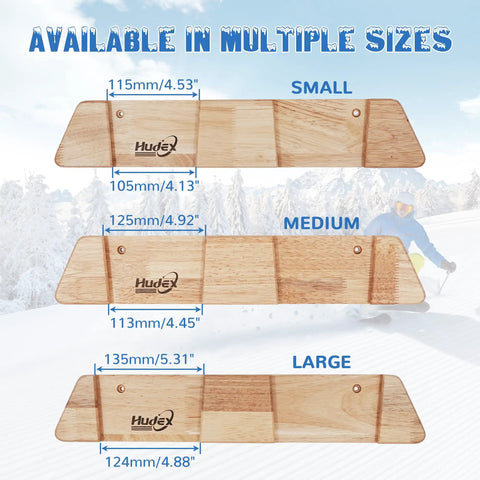 Rock Solid Horizontal Ski Rack Wall Mount Heavy Duty Solid Wood Storage Organizer With Warm Natural Finish Stash Your Mountain Touring Skis Safe At Home Or Cabin Large different sizes displayed with dimensions