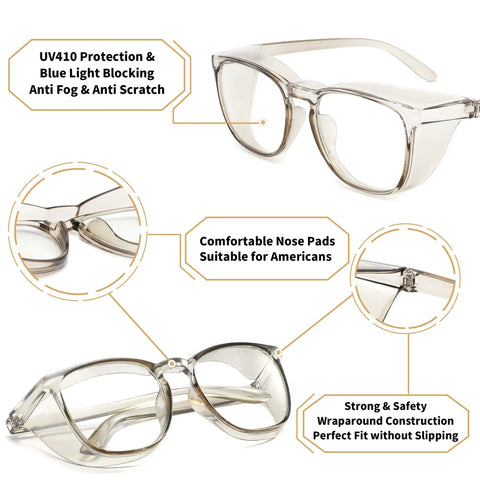 Built Tough TR90 Safety Glasses Featuring Anti Fog Coating And Heavy Duty Protective Eyewear Engineer for seamless blue light blocking.