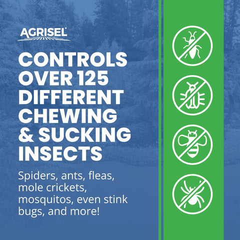 Agrisel image listing insects controlled by Beast Mode Bifenthrin Pro 7.9 Insect Control For Plants And Crops Safe Insecticide.
