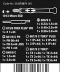 Micro Set ESD Twenty SB Bit Set With Quick Swap Handle 4 Mm Half Moon Or HIOS Drive Compatible box with specs.