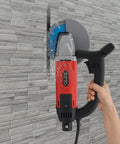 Professional 3000W Corded Circular Saw With Pure Copper Motor And 7000 RPM Water Cooled Wet Dry Cutting Machine shown cutting tiles.