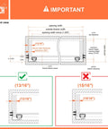 Diagram showing Undermount Drawer Slides With Self Soft Close For 12 Inch Cabinets One Half To Five Eighths Inch Side Panels installation.