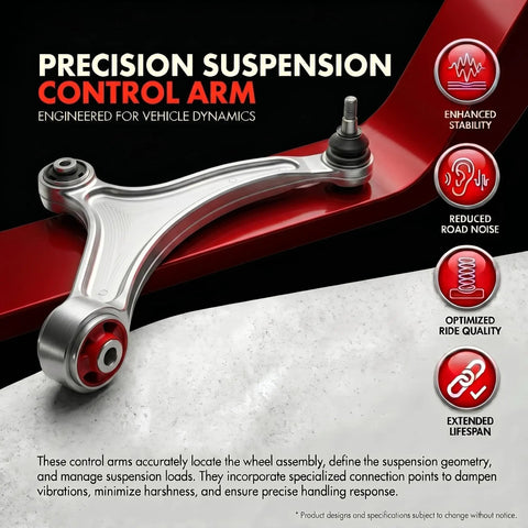 Precision control arm from the 2x Front Lower Control Arms and Sway Bar Links Suspension Kit Fits Honda Odyssey 2005-2010.