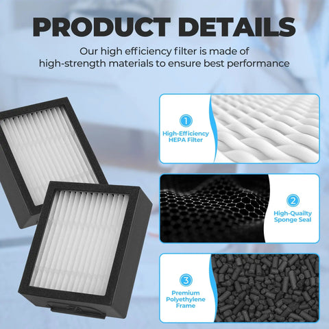 Top Rated High Efficiency Vacuum Filter Replacement Kit For Roomba I E J Series Must Have With I7 I7 Plus I3 I3 Plus