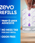 Straight Up Ruthless Flying Insect Trap Refill Cartridges For Fruit Flies And Gnats Total Plug In Pest Control Solution With Blue UV Lure 4 Count For Continuous Bug Snagging Indoors, showing adhesive refill with no mess tab.