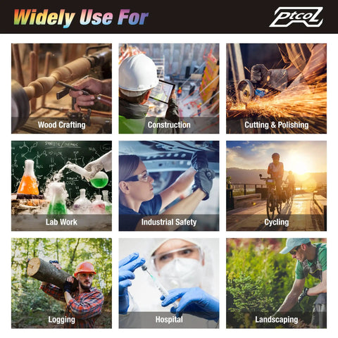 Badass Bulk Pack Safety Glasses Polycarbonate Lenses Black Tinted Antiscratch Impact Resistant ANSI Certified, used in construction and industrial safety.
