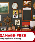 Picture Hanging Strips Variety Pack 10 Lb And 15 Lb White Adhesive 56 Strips 28 Pairs Damage Free Hangers for wall decor