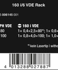 Label showing details of Kraftform Plus 160i/6 Insulated Pro Screwdriver Set 6 Piece, including types, sizes, and barcode.