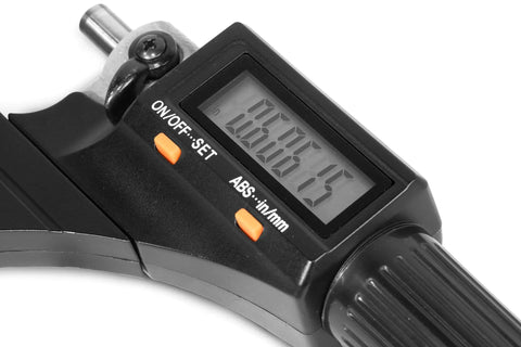 Precision Digital Micrometer For Machine Shops And Engineering Projects Featuring Bright Lcd Screen showing measurement 0.00015