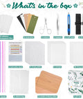 Professional Flower Press Kit With Six Layers And A 6.3 By 8.3 Inch Pressing Area for adults and kids, various components displayed