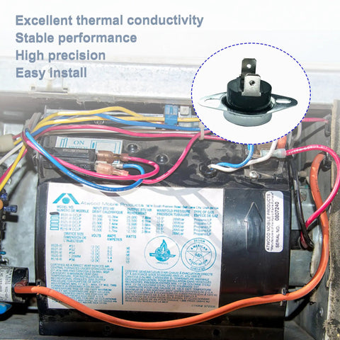 31091 High Temperature Limit Switch Replacement 190F For Atwood, Hydro Flame, And Dometic RV Furnace Heaters installation view