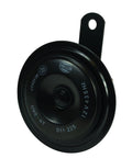 Road Ready Rock Solid 12V Black Disc Horn for Cars Trucks, heavy duty, black, clear sound alert system, universal fit.