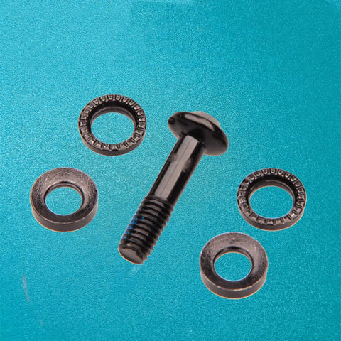 Trail Ready Mountain Bike Disc Brake Caliper Mount Bolt Kit M6x24mm with Washers and Lock Washer, Black