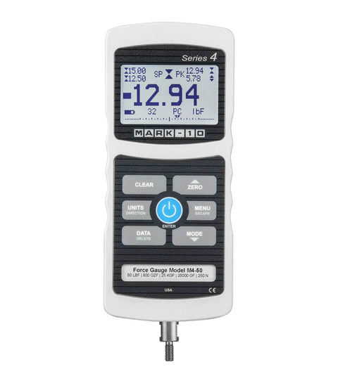 Tough As Nails Digital Force Gauge Delivering Nail Splitting Precision At Ten Pound Capacity And Lightning Fast Data Transfer For Stress Free Lab Calibration, front view