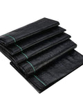 Heavy Duty Weed Barrier Landscape Fabric 3.2oz Premium Ground Cover Mat for gardens and pathways, folded view
