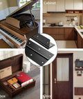Rock Solid Four Foot Continuous Piano Hinge Built Tough As Nails With Zero Rust Black Stainless Steel Includes Screws in cabinet and toolbox.