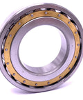 Heavy Duty Spherical Roller Bearing With Solid Brass Cage 60 By 110 By 22 Millimeters For Factory Equipment angled view showcasing brass cage and inner ring.