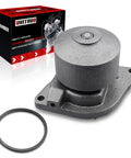 Built To Last Engine Water Pump With Heavy Duty Sealing Gasket 3800984 R5003665AA, grey cast iron pump with sealing gasket for Dodge Ram 6.7L diesel.
