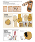 Leather Crafting Starter Guide With Step By Step Techniques For Beginners Includes Pattern Prep Tools Stamps Embossing Stitching Braiding Finishes And Project Ideas To Kickstart Your Handmade Leather Journey, page showing box and baseball stitching techniques with leather samples and instructions.