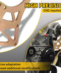 CNC machined LS Swap Hero Bracket Kit showing precise aluminum design for LS1 LS2 LS3 LS6 LS7 engines with no modifications required.