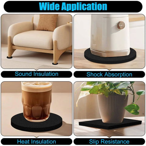 Applications of Six Pack Self Stick Adhesive Foam Padding Sheets Closed Cell Neoprene Foam for furniture, appliances, and decor.