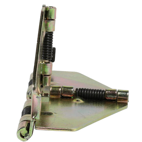 Nailed Down Heavy Duty Drop Leaf Table Hinges And Leaf Hardware Support Bracket With Spring Loaded Flap Top Design For Folding Tables, side view.