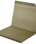 Heavy Duty Green Hanging File Folders With Adjustable Tabs And Removable Label Inserts For Standard Letter Size Papers shown open.