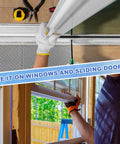 Ditch The Jittery Drawer With 19 mm White Slider Rollers Upgrade Your Cabinet Doors shown in use on windows and sliding doors.