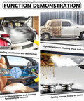 Function demonstration of 3000W High Pressure Steam Cleaner With Ozone Function For Heavy Grease And Dirty Carpets