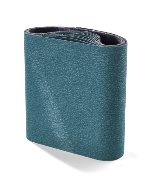 8 By 19 Inch Floor Sander Belts 80 Grit Silicone Carbide Bi Directional Resin Bond Cloth Black Lot Of Ten For EZ 8 Floor Machine