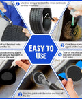 Instructions for using Top Shelf Heavy Duty Rubber Tire Patches 800 Count Bucket 42Mm Radial Repair Kit For Vehicles.