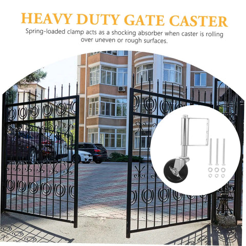 Premium Spring Loaded Gate Caster Wheel That Slides Smooth And Takes Care Of Heavy Doors Up To Seventy Five Kilograms Like It Is Nothing on a gate.
