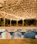 Outdoor String Light Hooks 25 Pack With Safety Buckle Screw In Swivel Eye Hooks For Wall Or Ceiling Planter And Hanging Basket
