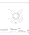 Straight Up Built To Handle Rough Jobs This Medium Duty Ball Bearing Unit with 3 inch bore and cast iron flange mount.