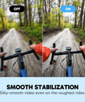 Comparison of bike ride video with the Ek7000 Pro 4K 30FPS Action Camera Bundle With 256GB MicroSDXC Card Waterproof To 131 Feet EIS