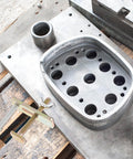 Close-up view of Two Sets Engraving Machine Hold Down Clamp Kit For CNC Routers, 100mm Aluminum Alloy Arcuate Press Plate on wooden pallet