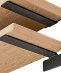 Beefy 12 Inch Floating Shelf Brackets 6 Pack Black Metal L Brackets for Wood Shelves One Fifth Inch Thick Heavy Duty Shelf Supports Up To 160 Lbs Each