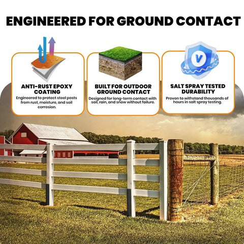 Fence Post Repair Kit Beefed Up Heavy Duty 11 Gauge Steel Anchor Bracket For 4x4 And 6x6 Wood Posts Reinforcement For Leaning Or Broken Fences Pack Of Four All Weather Outdoor Use in garden with epoxied steel