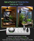 8 Outlet Surge Protector With Mechanical Timer And 4 Timed And 4 Always On Outlets, ETL Listed, 1875W Power Strip With aquariums