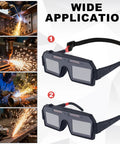Auto Darkening Welding Goggles With Solar Powered Lens And Rapid Arc Response for protection during welding work.