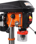 Benchtop Drill Press With Laser Guide 12 Variable Speed 450 To 3150 Rpm And Tilt Table view showing digital RPM display and controls.