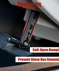 Smooth Operator Glove Box Dampener With Dead Silent Anti Slam Features And Slick Soft Close Function For Chevy GMC Buick Trucks And SUVs Dead Simple Replacement showing soft-open damping mechanism.