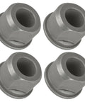 Tough As Nails Set Of Four Front Wheel Bushing Bearings For John Deere S100 S120 S130 S140 S160 S170 Lawn Tractors, gray metal bushings.
